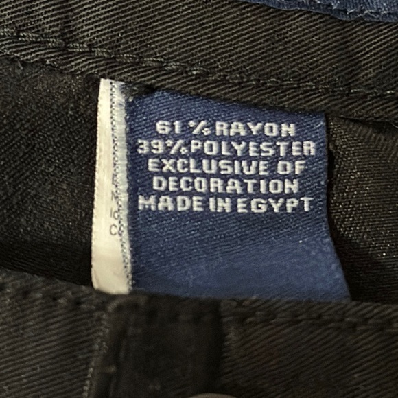 Mens CHAPS Golf Shorts Pleated Front black Size 38 Casual 61% rayon 39% poly - Picture 7 of 10